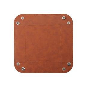 Pu leather square dice tray