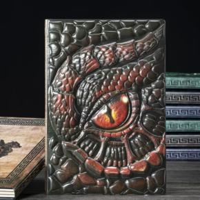 Dragon Eye 3D embossed leather cover rpg journals