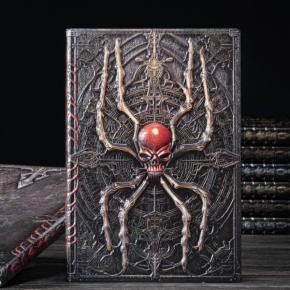 Black Spider 3D embossed leather cover rpg journals