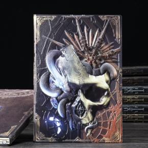 Skull+Snake theme embossed rpg notebooks