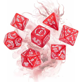 dragon pattern arcylic dicesets