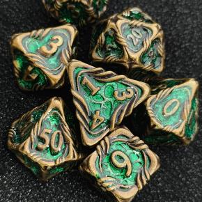 Rattan theme meatl diceset