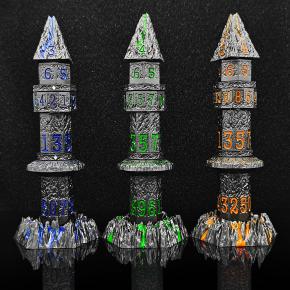 Volcano spinner dice toy