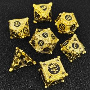 Poker theme metal rpg dicesets