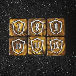 shields arcylic dice