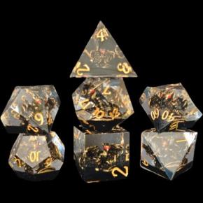 Dragon inside resin dicesets